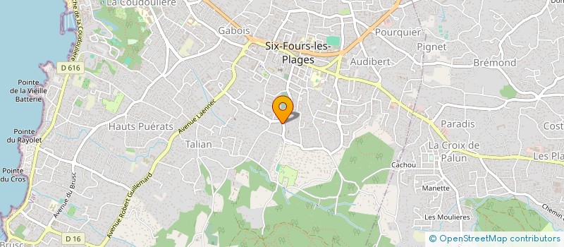 localisation de l'entreprise MONSIEUR ALEXANDRE FOUQUET  SIX-FOURS-LES-PLAGES