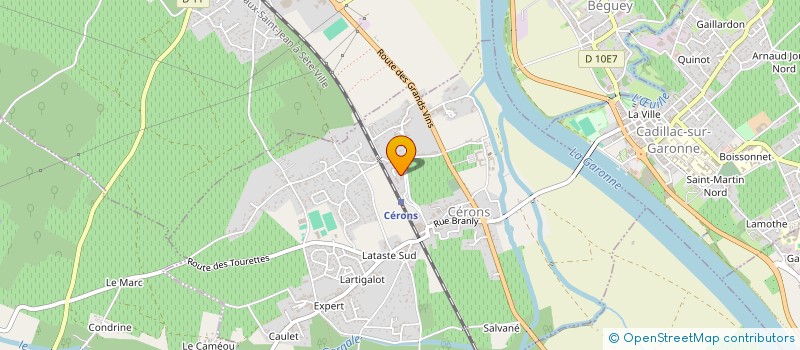 localisation de l'entreprise MONSIEUR ALEXANDRE FOURCADE  CERONS