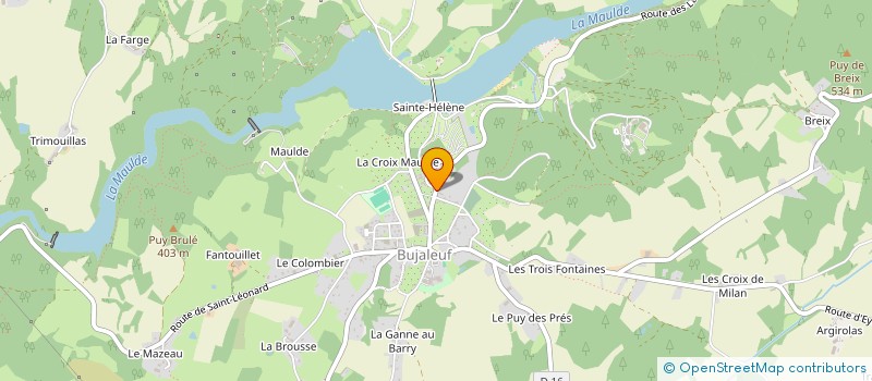 localisation de l'entreprise MONSIEUR ALEXANDRE FOURNET à BUJALEUF