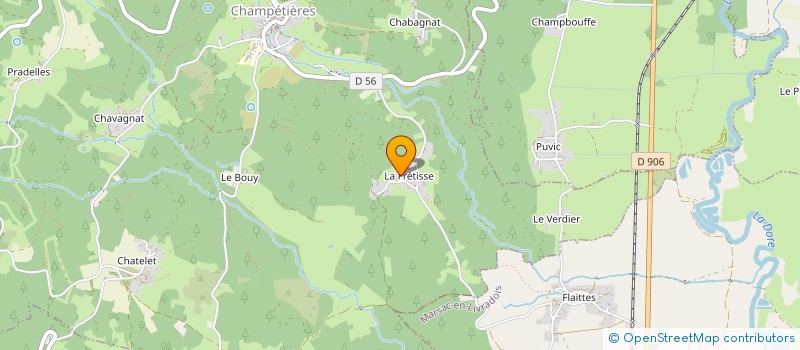 localisation de l'entreprise MONSIEUR ALEXANDRE FOURNIER  CHAMPETIERES