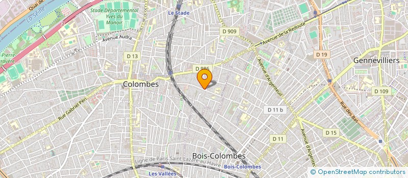 localisation de l'entreprise MONSIEUR ALEXANDRE FOURNIER à COLOMBES