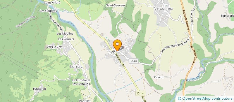 localisation de l'entreprise MONSIEUR ALEXANDRE FRANCON  VALLIERES-SUR-FIER