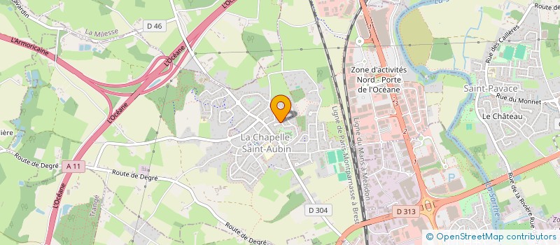 localisation de l'entreprise MONSIEUR ALEXANDRE FUSS  LA CHAPELLE-SAINT-AUBIN