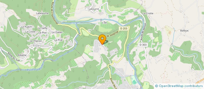 localisation de l'entreprise MONSIEUR ALEXANDRE FUSTIER MICHAT  JOYEUSE