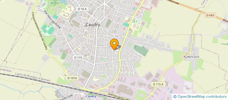 localisation de l'entreprise MONSIEUR ALEXANDRE GABET  CAUDRY