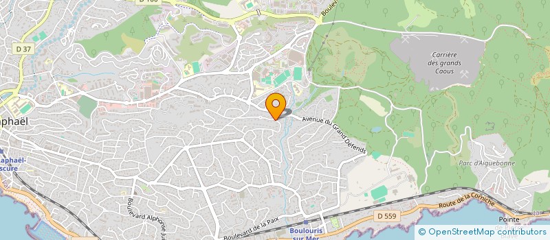 localisation de l'entreprise MONSIEUR ALEXANDRE GAGNIERE  SAINT-RAPHAEL