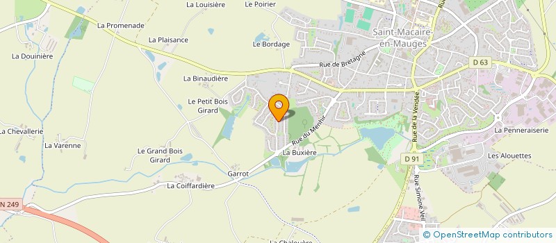 localisation de l'entreprise MONSIEUR ALEXANDRE GALLARD à SEVREMOINE