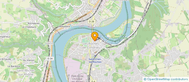 localisation de l'entreprise MONSIEUR ALEXANDRE GARABEDIAN  LES ROCHES-DE-CONDRIEU