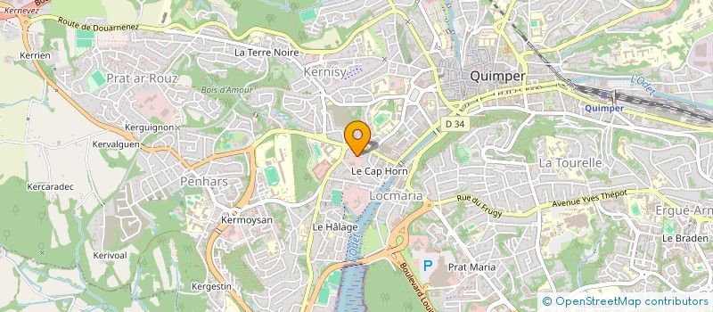 localisation de l'entreprise MONSIEUR ALEXANDRE GARABEDIAN  QUIMPER