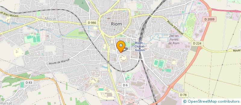 localisation de l'entreprise MONSIEUR ALEXANDRE GARCIA  RIOM