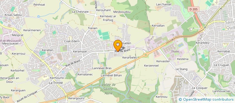 localisation de l'entreprise MONSIEUR ALEXANDRE GAUDIN  PLOUZANE