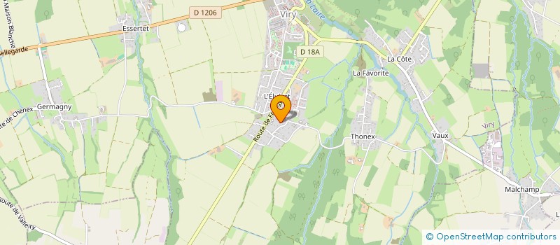 localisation de l'entreprise MONSIEUR ALEXANDRE GAULUET  VIRY