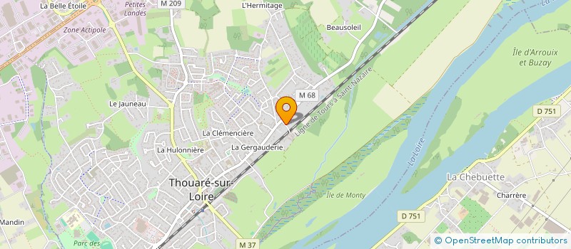 localisation de l'entreprise MONSIEUR ALEXANDRE GAUTHIER  THOUARE-SUR-LOIRE