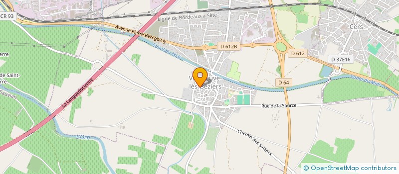 localisation de l'entreprise MONSIEUR ALEXANDRE GAVEN  VILLENEUVE-LES-BEZIERS