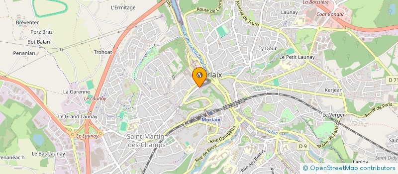 localisation de l'entreprise MONSIEUR ALEXANDRE GELLEE  MORLAIX