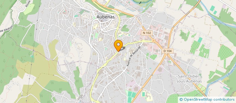 localisation de l'entreprise MONSIEUR ALEXANDRE GENET à AUBENAS