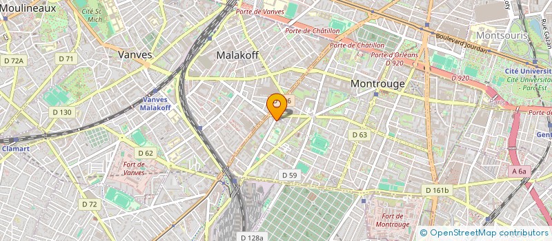 localisation de l'entreprise MONSIEUR ALEXANDRE GENET  MONTROUGE