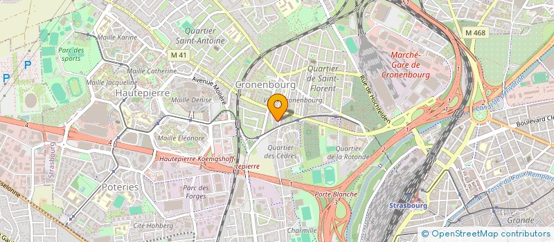 localisation de l'entreprise MONSIEUR ALEXANDRE GERLINGER à STRASBOURG