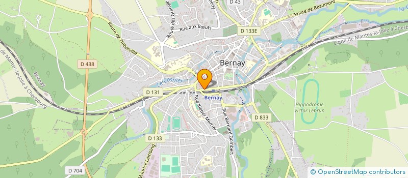 localisation de l'entreprise MONSIEUR ALEXANDRE GERVAIS à BERNAY