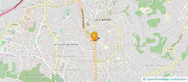 localisation de l'entreprise MONSIEUR ALEXANDRE GILBERT à LE CANNET
