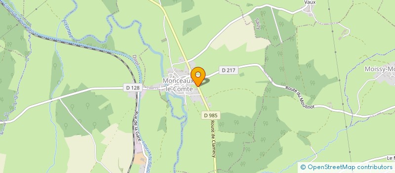 localisation de l'entreprise MONSIEUR ALEXANDRE GILLES à MONCEAUX-LE-COMTE