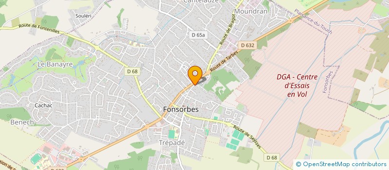 localisation de l'entreprise MONSIEUR ALEXANDRE GIMENEZ  FONSORBES