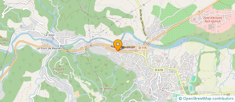 localisation de l'entreprise MONSIEUR ALEXANDRE GIRARD à CERET