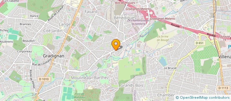 localisation de l'entreprise MONSIEUR ALEXANDRE GIRAUD  GRADIGNAN