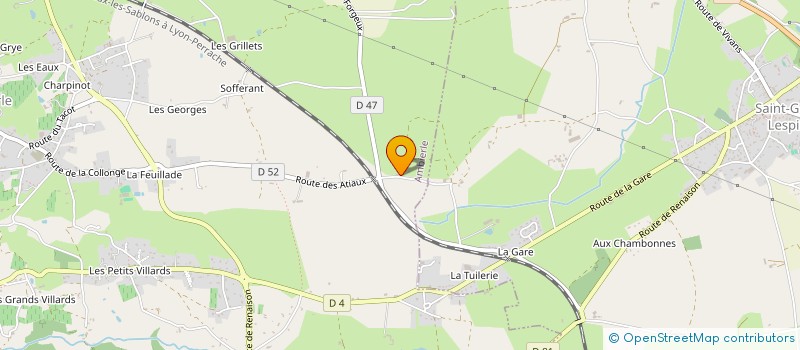 localisation de l'entreprise MONSIEUR ALEXANDRE GIRAUD  AMBIERLE