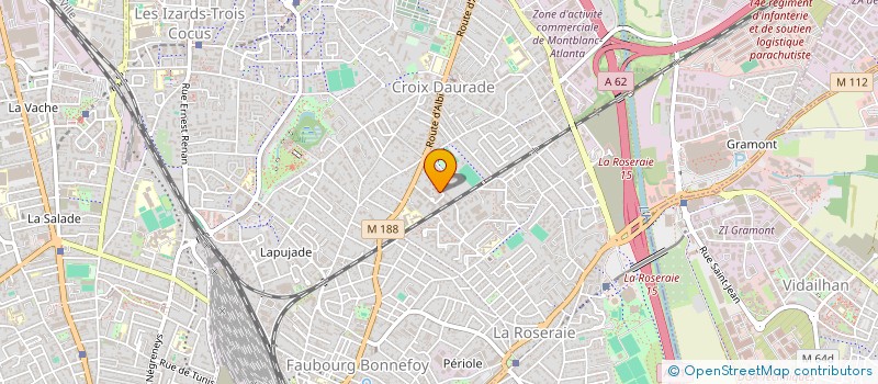 localisation de l'entreprise MONSIEUR ALEXANDRE GIRAUD à TOULOUSE