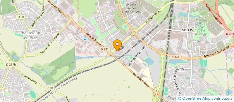 localisation de l'entreprise MONSIEUR ALEXANDRE GOBET  MONTEVRAIN