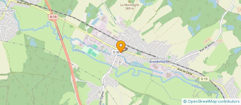 localisation de l'entreprise MONSIEUR ALEXANDRE GOMBIK  GRANDVILLARS