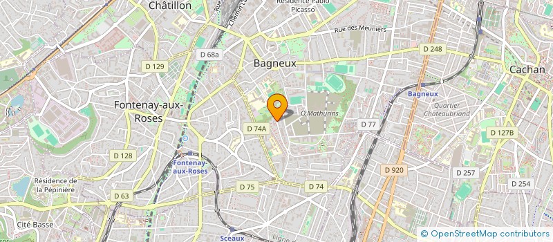 localisation de l'entreprise MONSIEUR ALEXANDRE GOMES GONCALVES à BAGNEUX