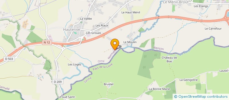 localisation de l'entreprise MONSIEUR ALEXANDRE GONDOUIN à HAUTERIVE