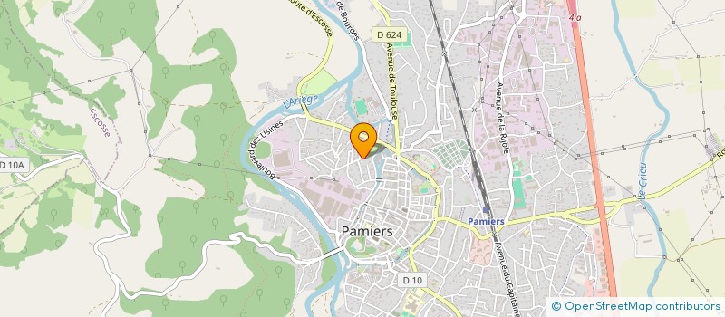 localisation de l'entreprise MONSIEUR ALEXANDRE GORREVOD à PAMIERS