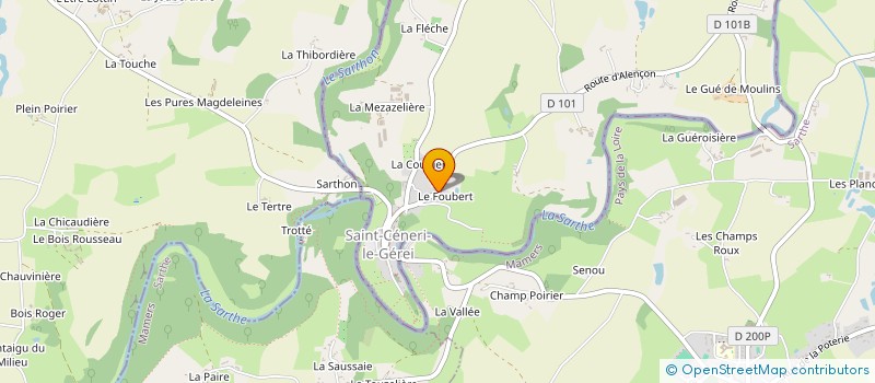 localisation de l'entreprise MONSIEUR ALEXANDRE GOSSE à SAINT-CENERI-LE-GEREI