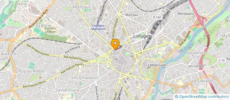 localisation de l'entreprise MONSIEUR ALEXANDRE GOUGEAUD à LIMOGES