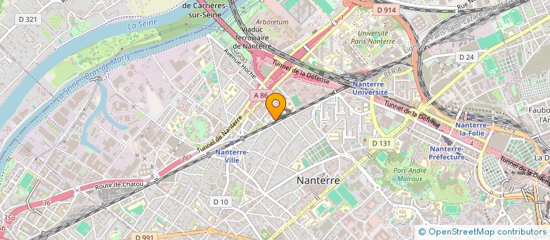 localisation de l'entreprise MONSIEUR ALEXANDRE GOURIOU  NANTERRE