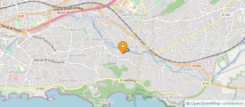 localisation de l'entreprise MONSIEUR ALEXANDRE GOUSSOT  TOULON