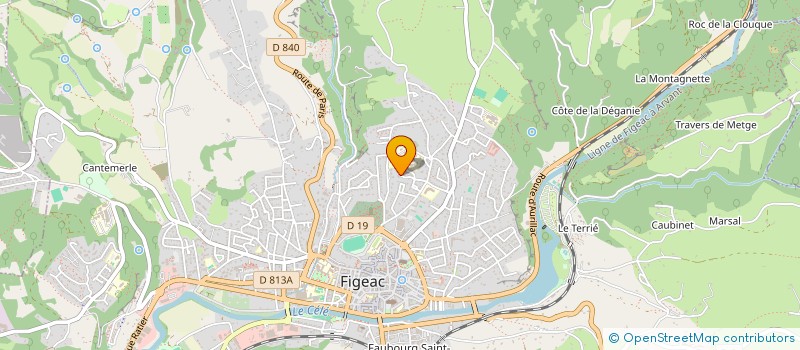 localisation de l'entreprise MONSIEUR ALEXANDRE GOUSSU  FIGEAC