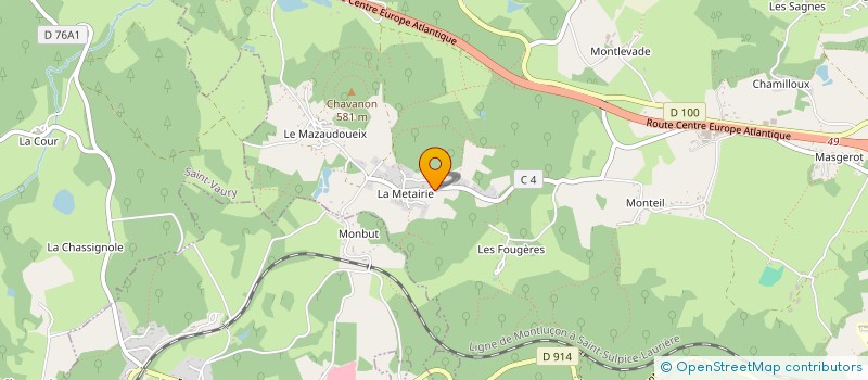 localisation de l'entreprise MONSIEUR ALEXANDRE GRAVILLON à SAINT-SULPICE-LE-GUERETOIS