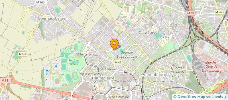 localisation de l'entreprise MONSIEUR ALEXANDRE GRINNER à STRASBOURG