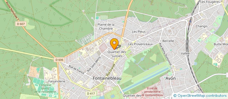 localisation de l'entreprise MONSIEUR ALEXANDRE GROLLEAU  FONTAINEBLEAU