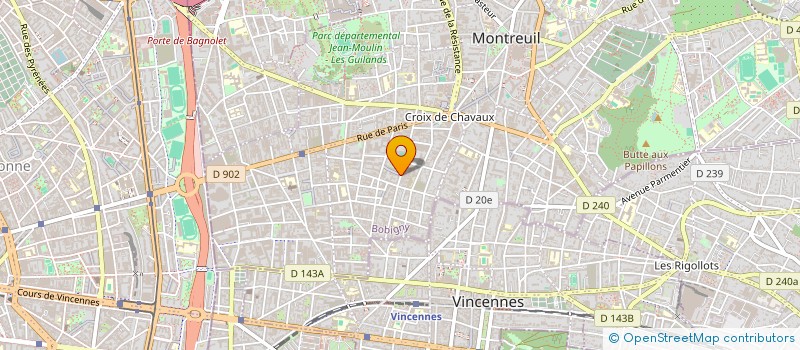 localisation de l'entreprise MONSIEUR ALEXANDRE GRONDIN  MONTREUIL