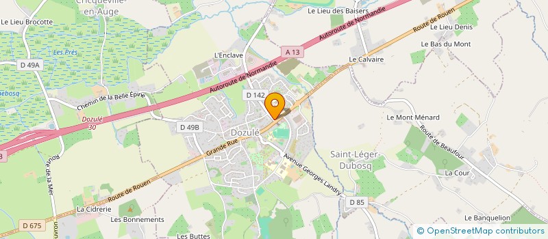 localisation de l'entreprise MONSIEUR ALEXANDRE GROS  DOZULE