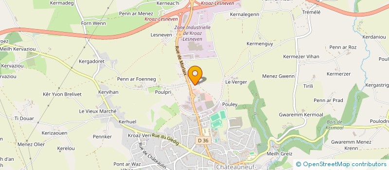 localisation de l'entreprise MONSIEUR ALEXANDRE GUEGUEN à CHATEAUNEUF-DU-FAOU