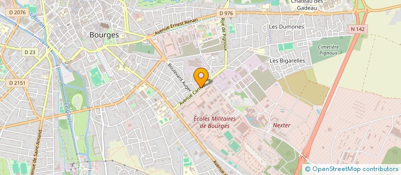 localisation de l'entreprise MONSIEUR ALEXANDRE GUENIN  BOURGES