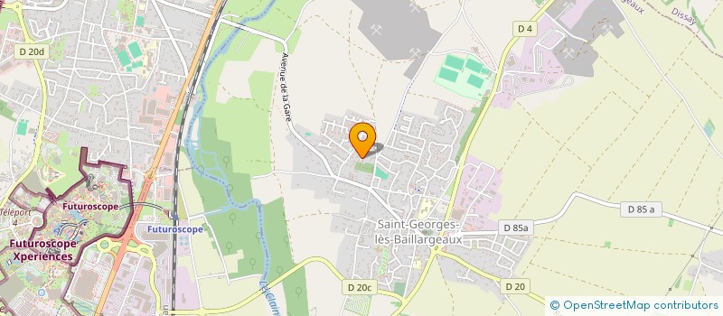 localisation de l'entreprise MONSIEUR ALEXANDRE GUERIN  SAINT-GEORGES-LES-BAILLARGEAUX