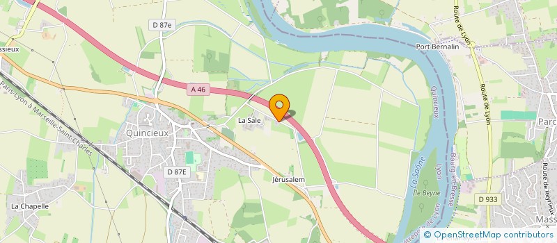 localisation de l'entreprise MONSIEUR ALEXANDRE GUETTY  QUINCIEUX