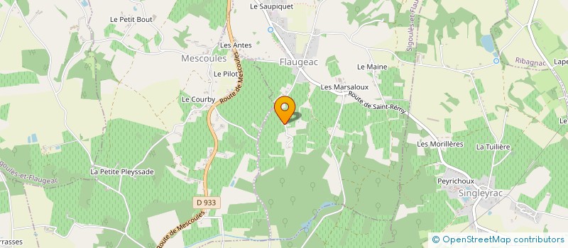 localisation de l'entreprise MONSIEUR ALEXANDRE GUIBERT  SIGOULES-ET-FLAUGEAC